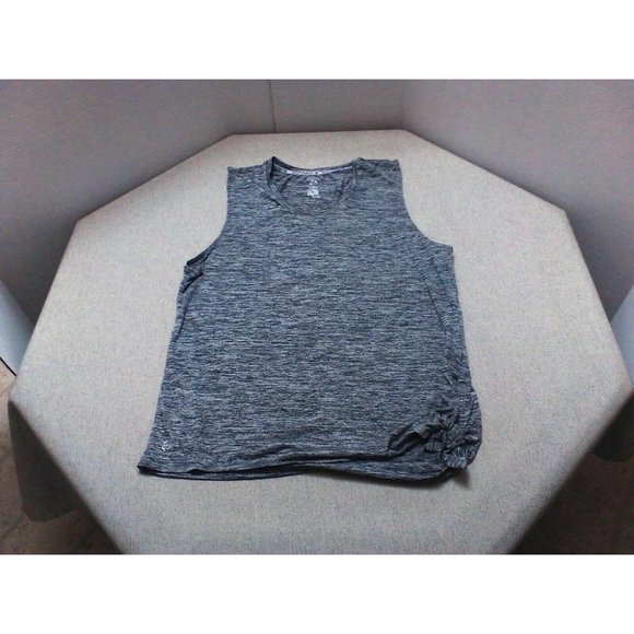 Jillian Michaels Women's IMPACT Tie Bottom Comfort Pullover Gray Shirt (Size XL) - Picture 4 of 16